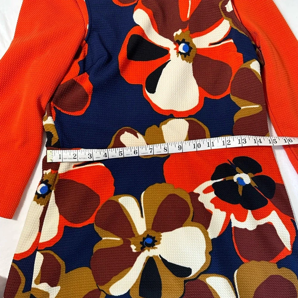 Retro Dress ECI New York‎ Floral Vintage Dress Fall Dress M - Picture 6 of 10